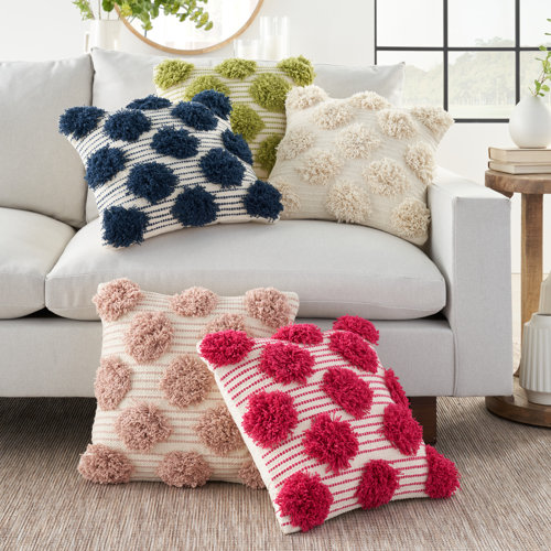 Mistana™ Erwann Pompoms Throw Pillow & Reviews Wayfair